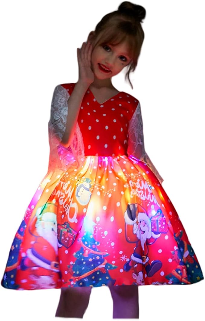 shinyou 女孩圣诞红色连衣裙 : 亚马逊中国: 服装服饰类